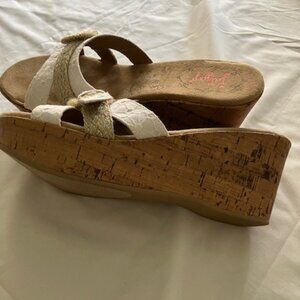 jellypop white sandals